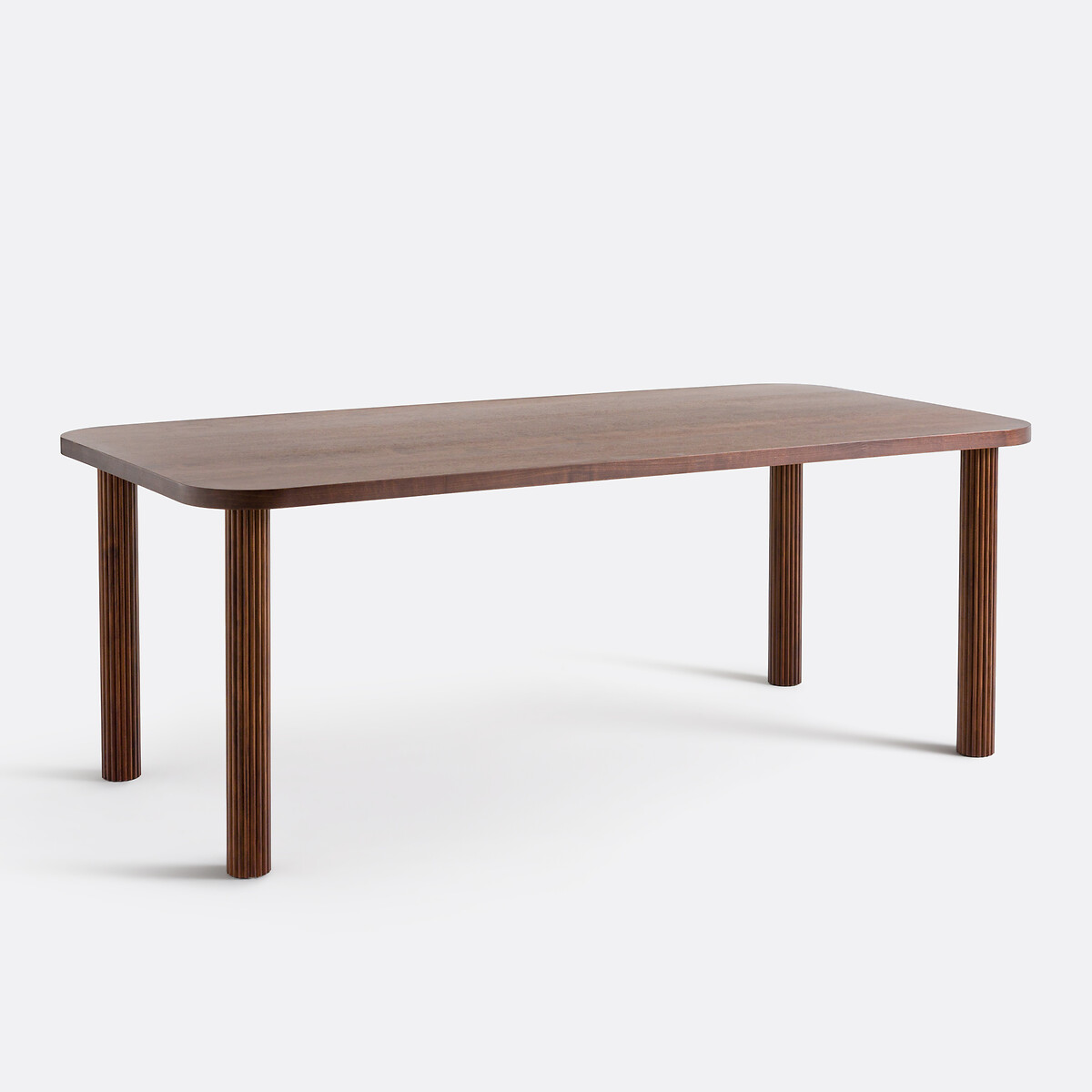 Lot de 4 pieds de table à composer cannelés, Alzar noyer, LA REDOUTE INTERIEURS