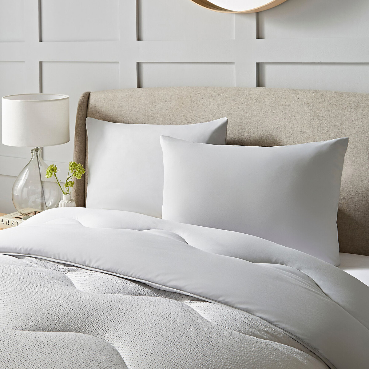 4.5 Tog Seersucker Coverless Duvet and Pillowcase Set grey, NIGHT LARK