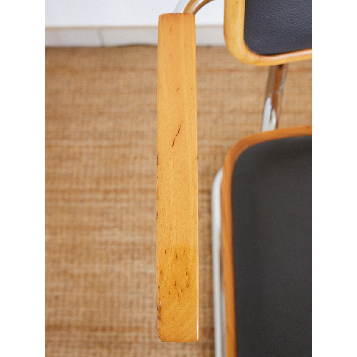 Fauteuil de bureau en bois Jakob N°1449 - Bon état bois clair, DEBONGOUT