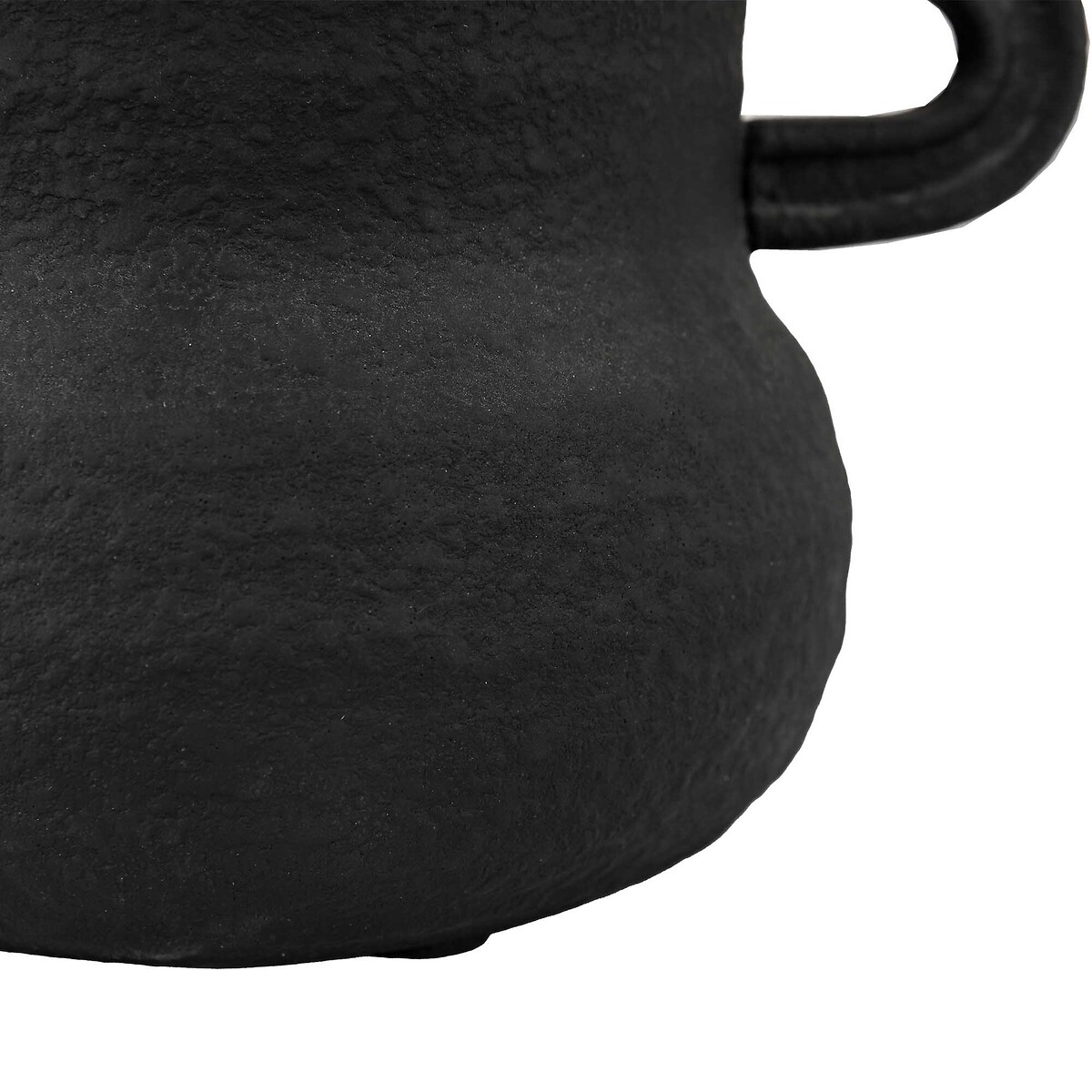 19cm Contemporary Handled Vase black, ÉDITÉ