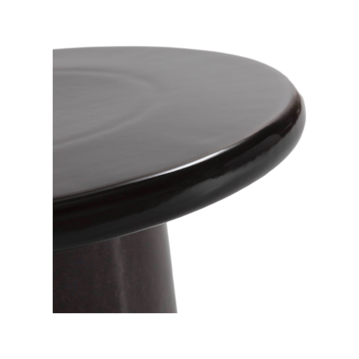 Table d'appoint sculpturale en céramique noir, RECOLLECTION