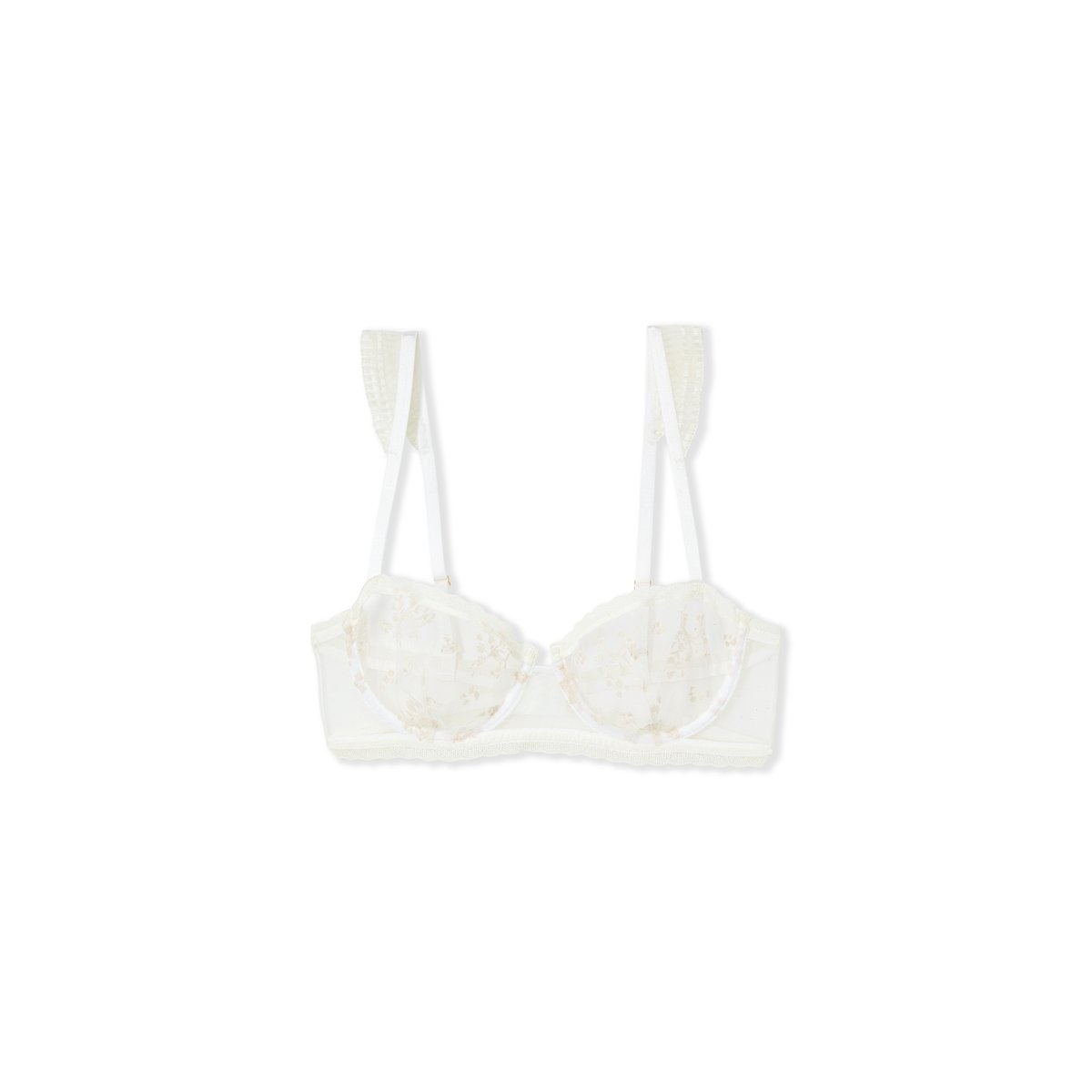 Soutien-gorge N.9 - Balconnet avec broderie HARMONIE ecru, ETAM