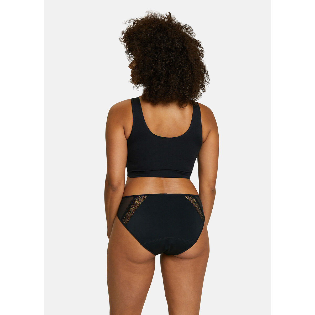 Slip Paloma aus saugfähigem Funktionsmaterial, waschbar schwarz, SANS COMPLEXE