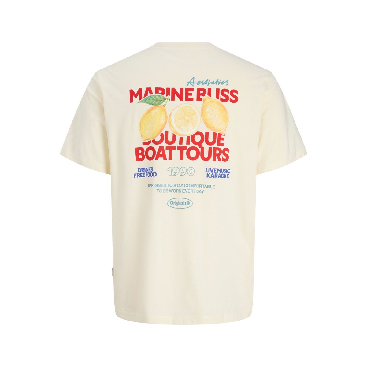 T-Shirt antique white, JACK & JONES