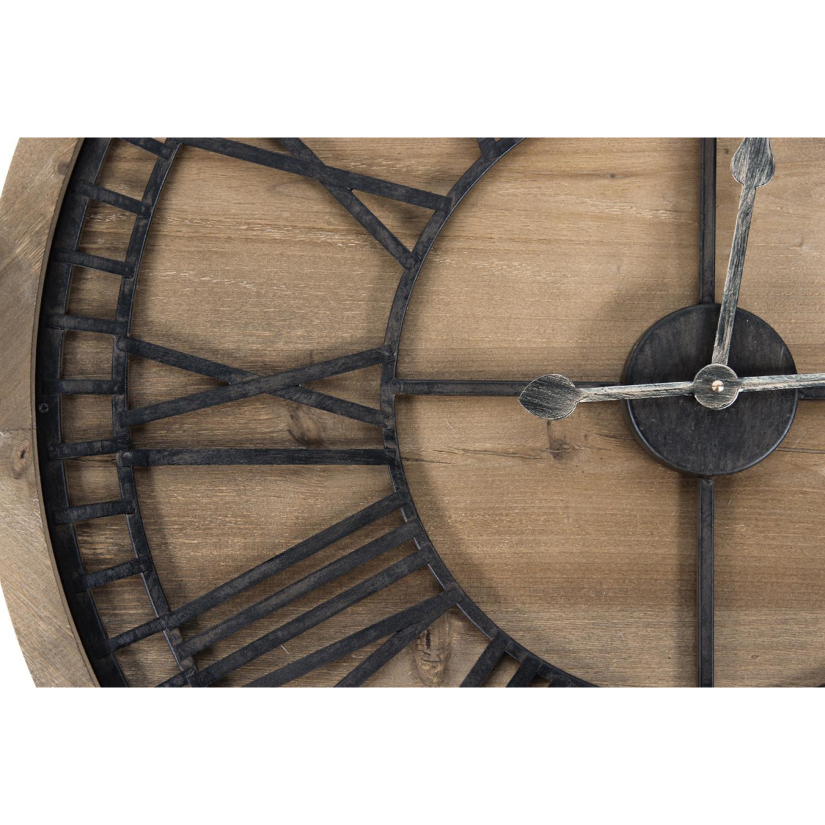 Grande horloge ancienne marron, DECORATION D’AUTREFOIS