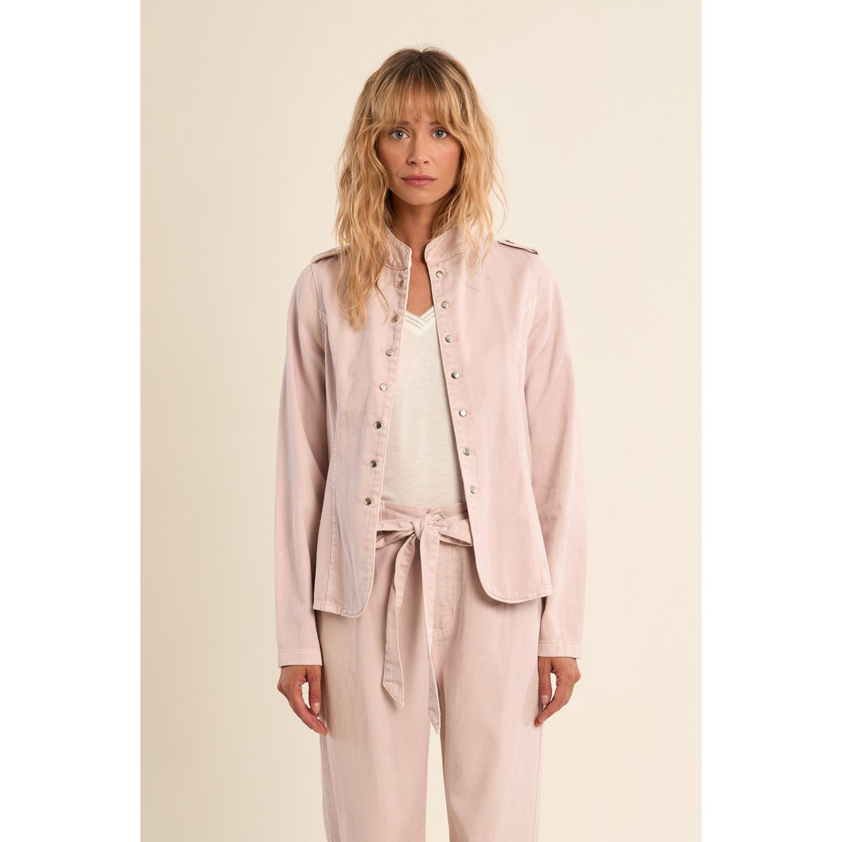 Veste en denim, officier rose, MOLLY BRACKEN
