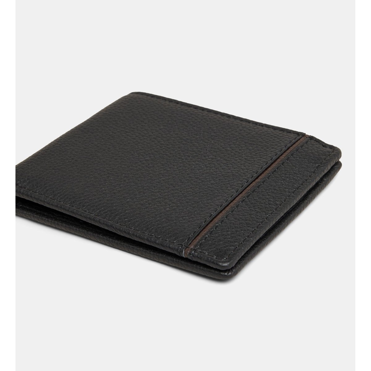 Porte-cartes brutus 2 volets cuir grainé noir, GALERIES LAFAYETTE