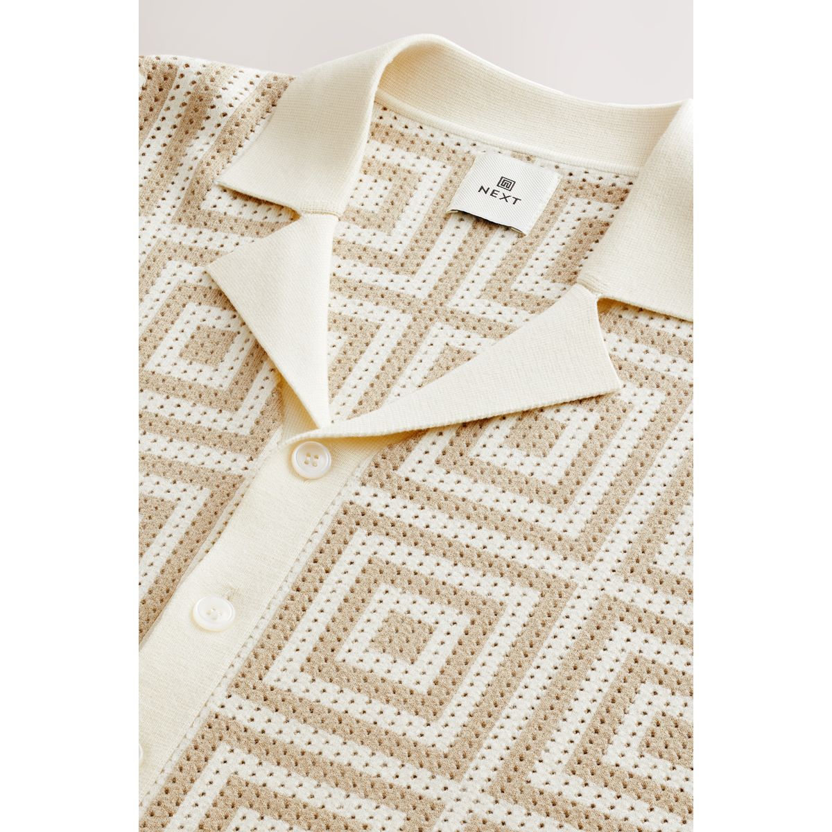 Chemise décontractée à manches courtes naturel, NEXT