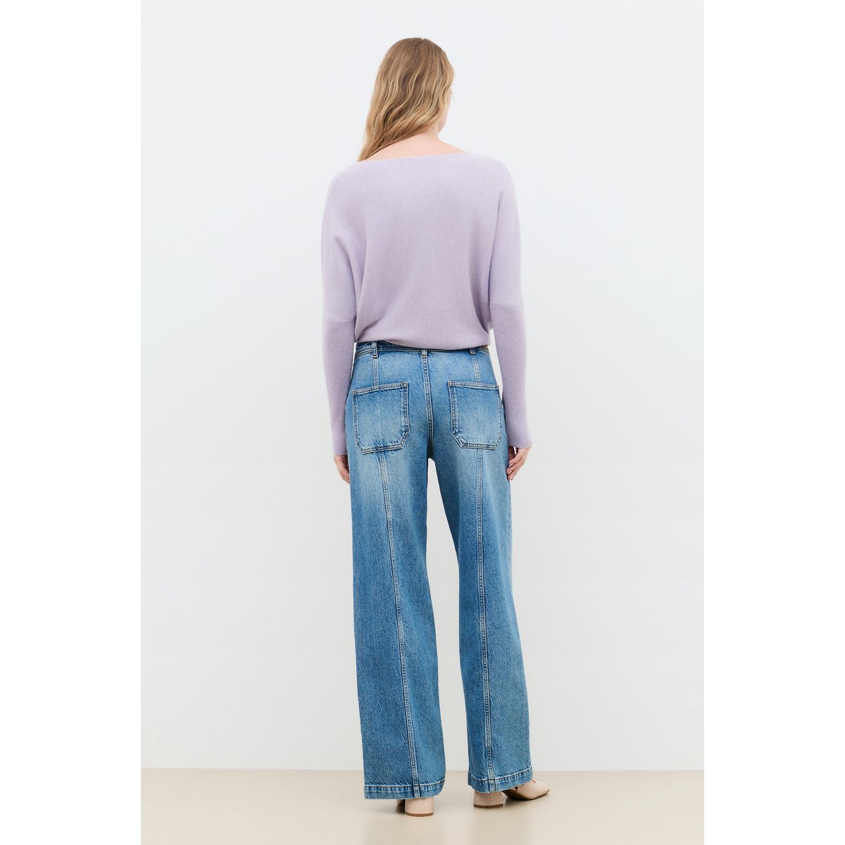 Pull court ample col bateau MBEVERLY mauve, CAROLL