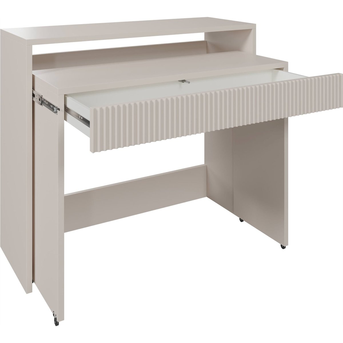 Bureau extensible ZOOM avec tiroir rainuré cachemire, RECOLLECTION