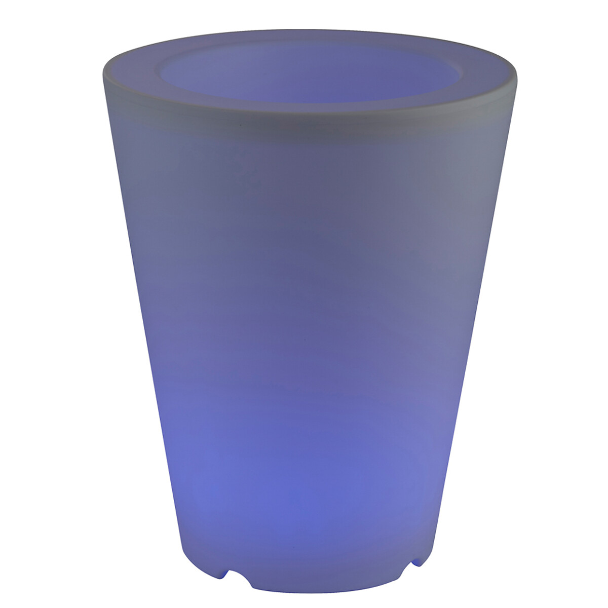 Lodi Outdoor Solar LED Flower Pot white, SO'HOME