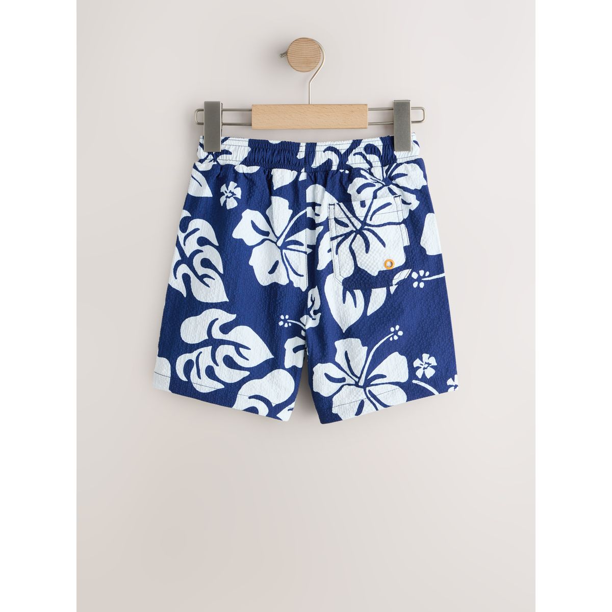 Short de bain imprimé bleu marine, NEXT