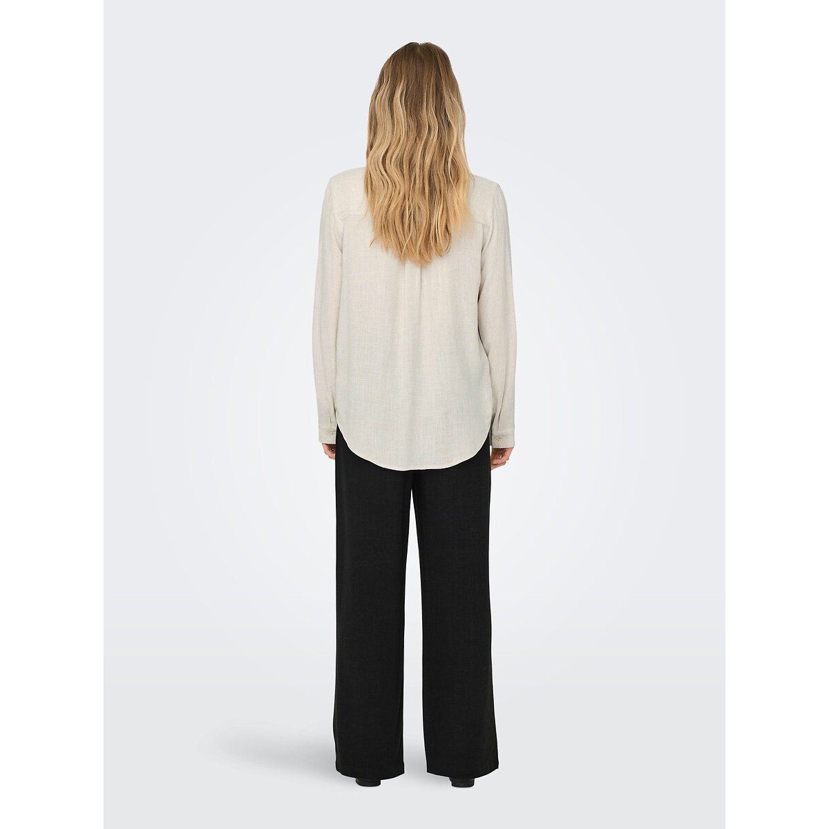 Long Sleeve Blouse ecru , ONLY