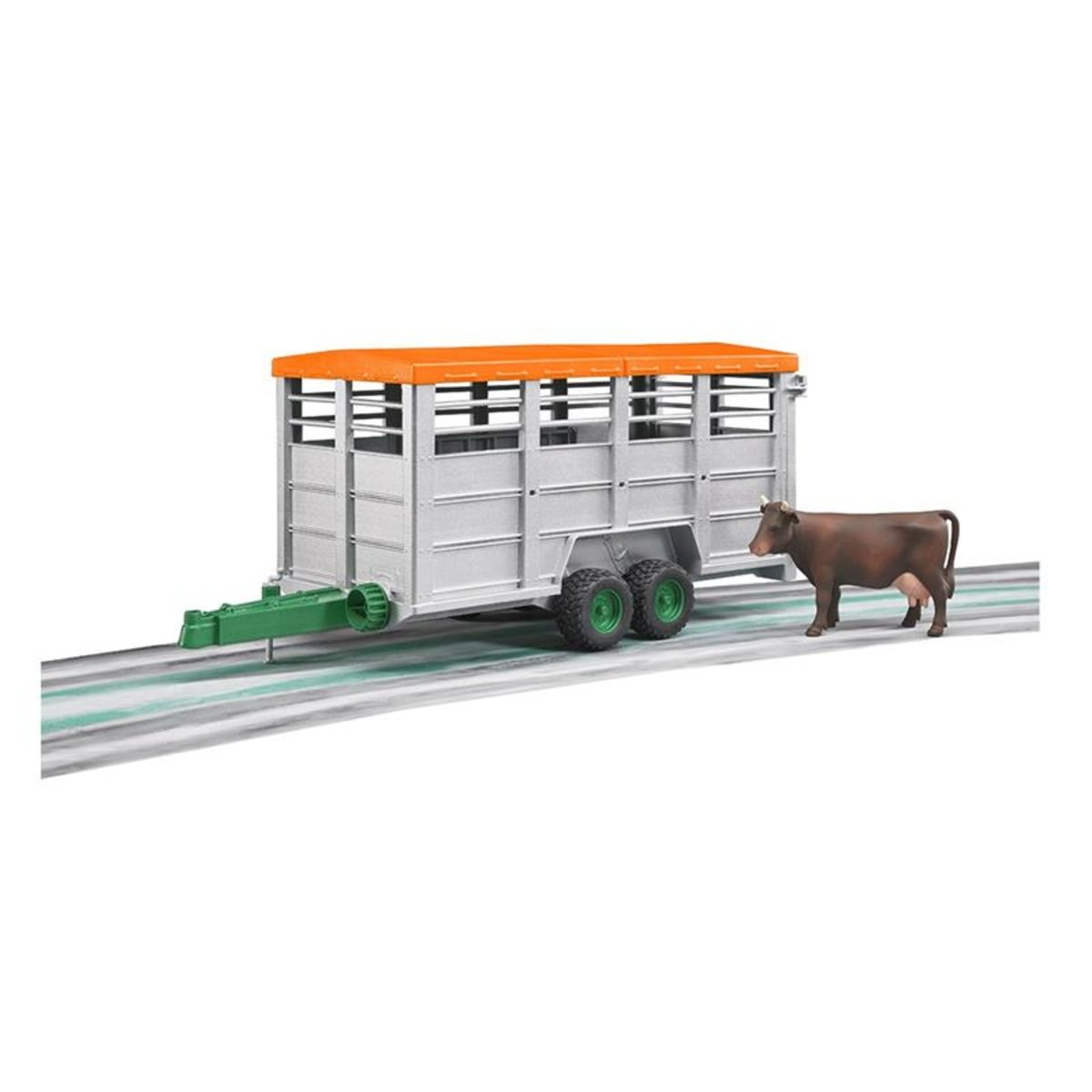 - Bétaillère + 1 Vache multicolore, BRUDER