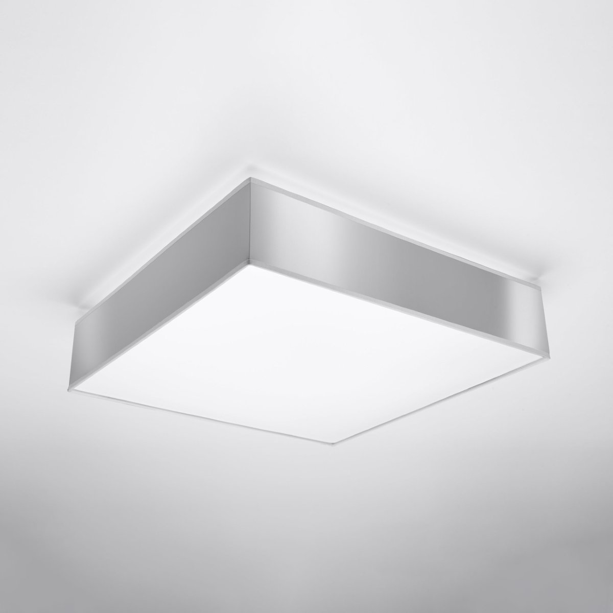 Plafonnier PVC Gris E27 3 Horus gris, EDEN