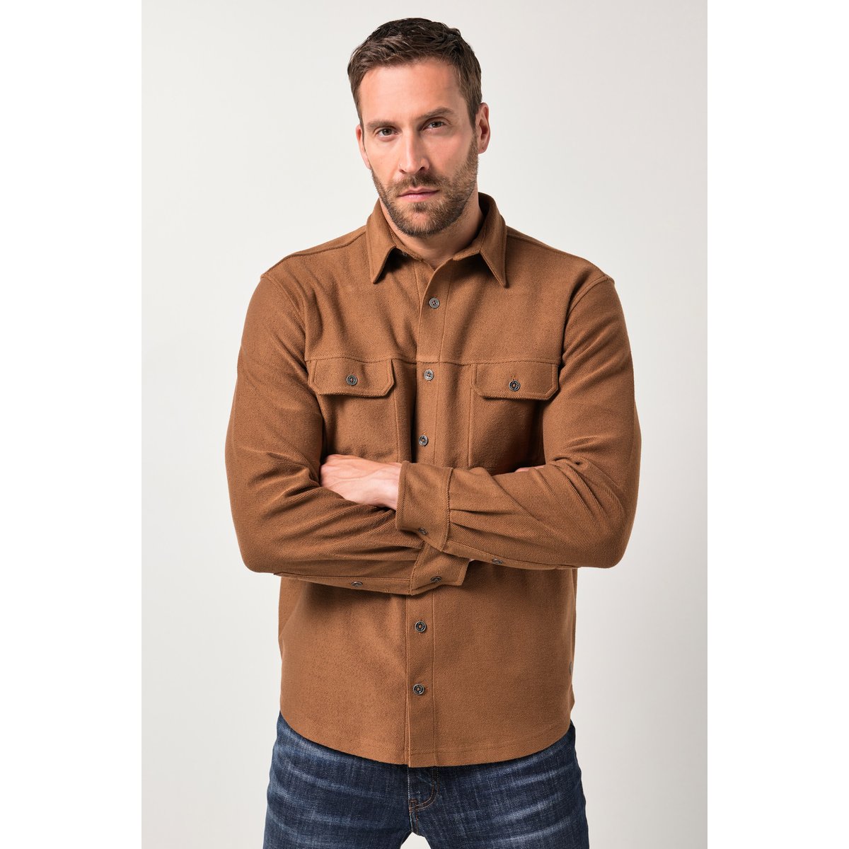 Chemise en molleton cannelle, JP1880