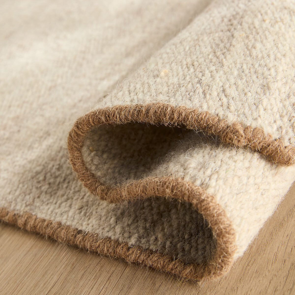 Tapis tissé main, 81% laine, Kinah naturel/caramel, AM.PM