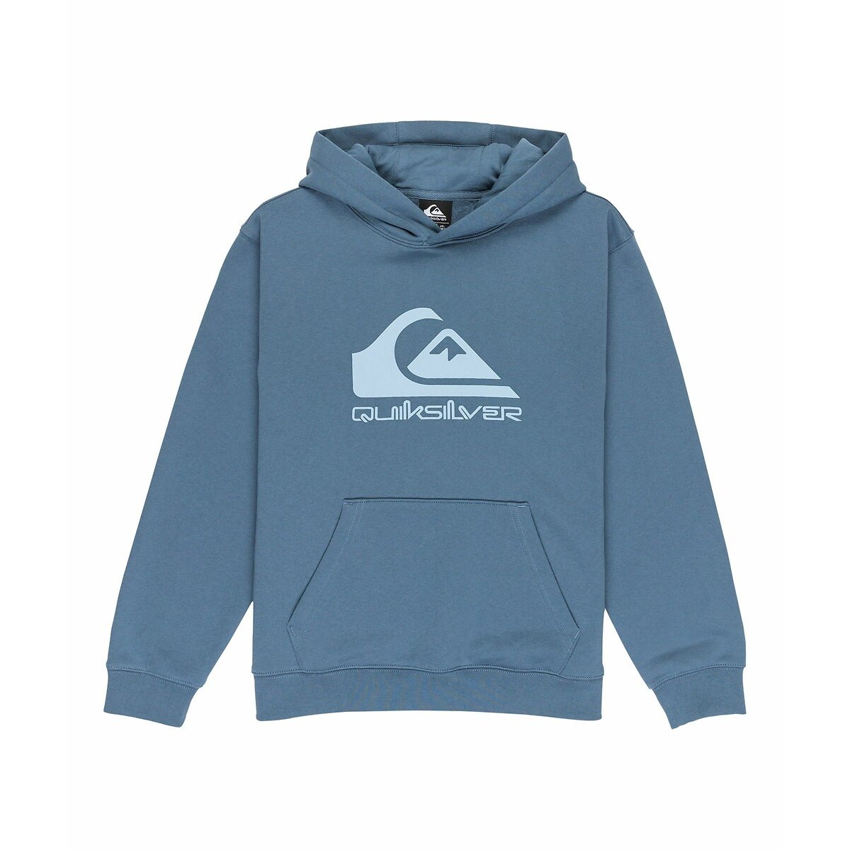 Sweat de capuz, em moletão cardado azul, QUIKSILVER