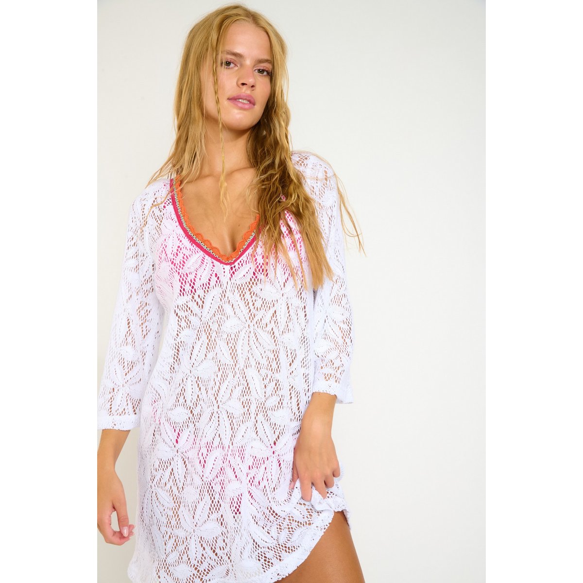 Robe Casey - AGUANGA blanc, BANANA MOON
