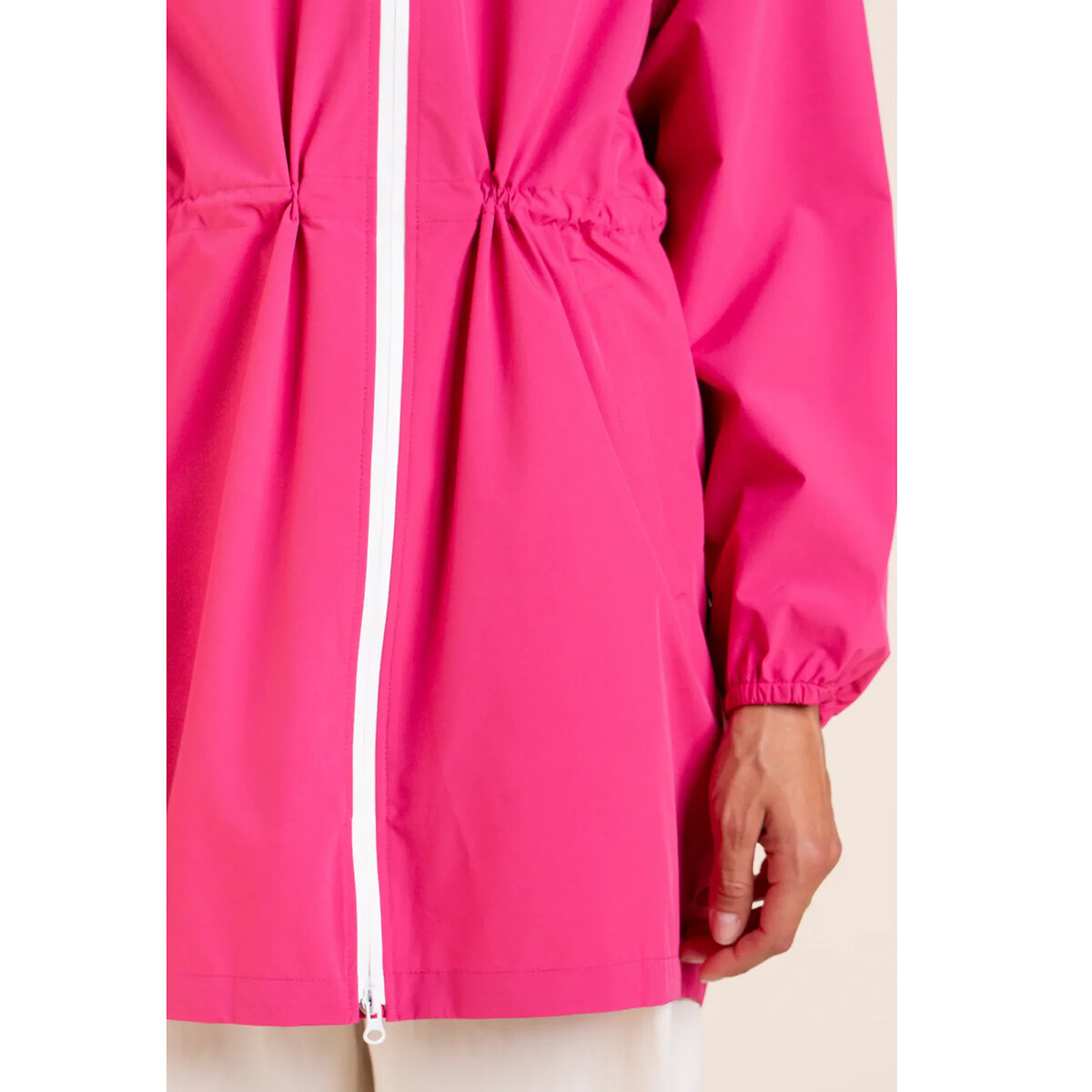 Halflang windjack met ritssluiting Amelot fuchsia, FLOTTE