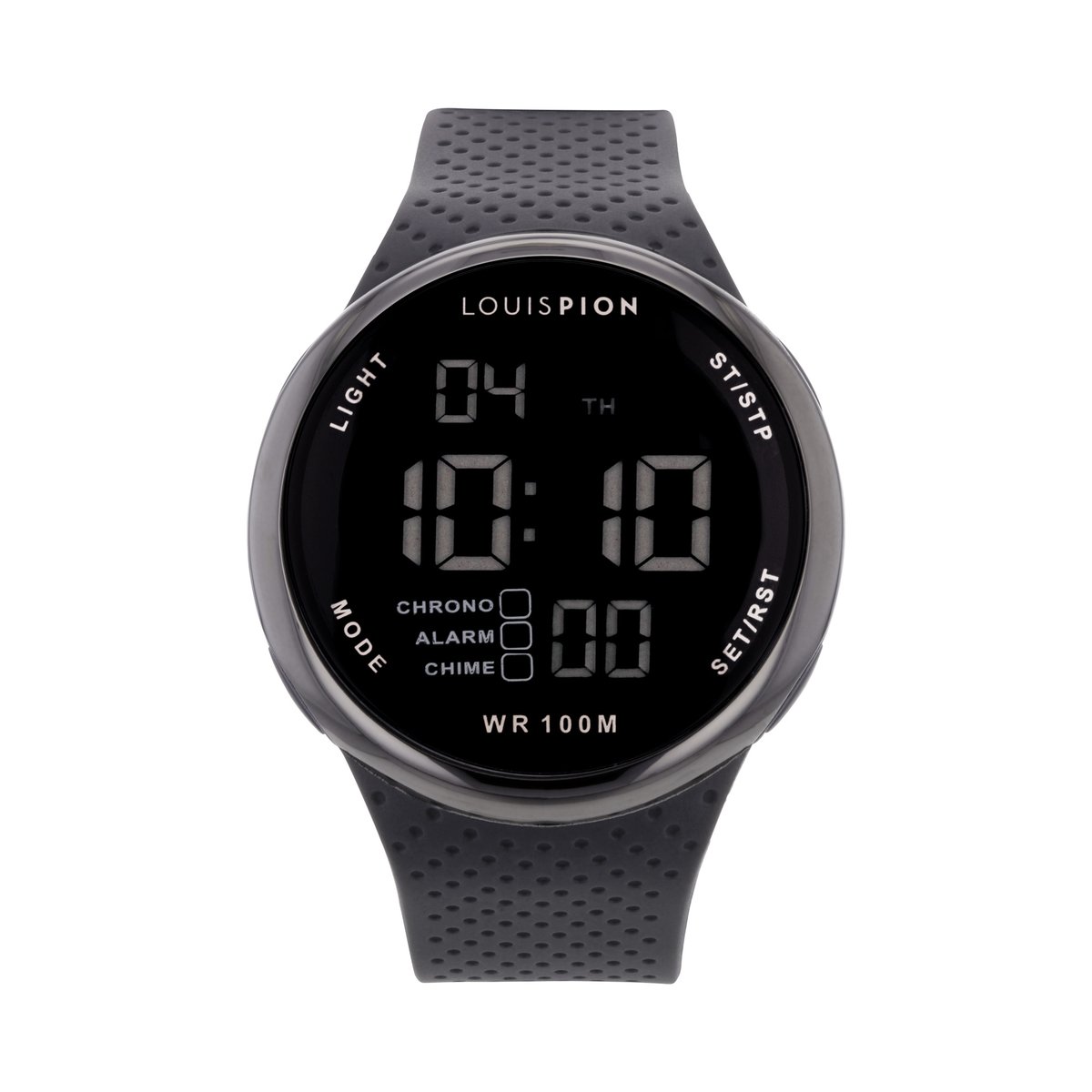 Montre Digital MAX argenté noir gris, LOUIS PION