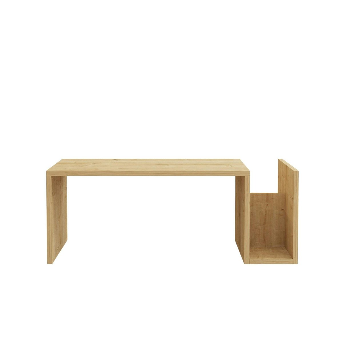 Table basse avec porte-revues MARFA chêne, PIER IMPORT