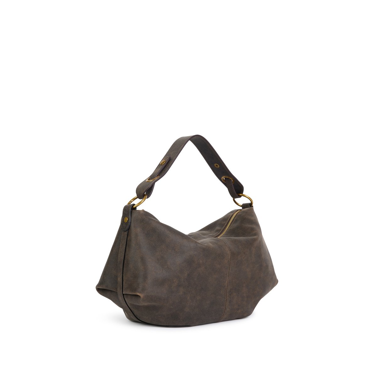 Sac à bandoulière en cuir HERA marron vieilli, NAT & NIN