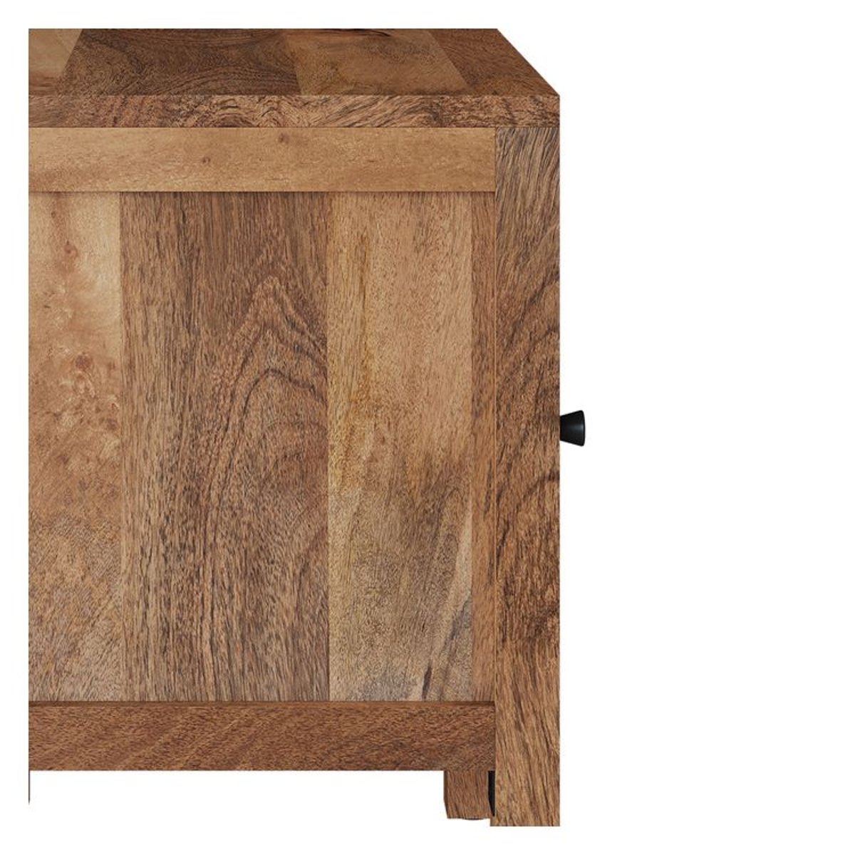 Table de chevet ajourée en bois de manguier - JAYA bois foncé, MAISON PAVANE