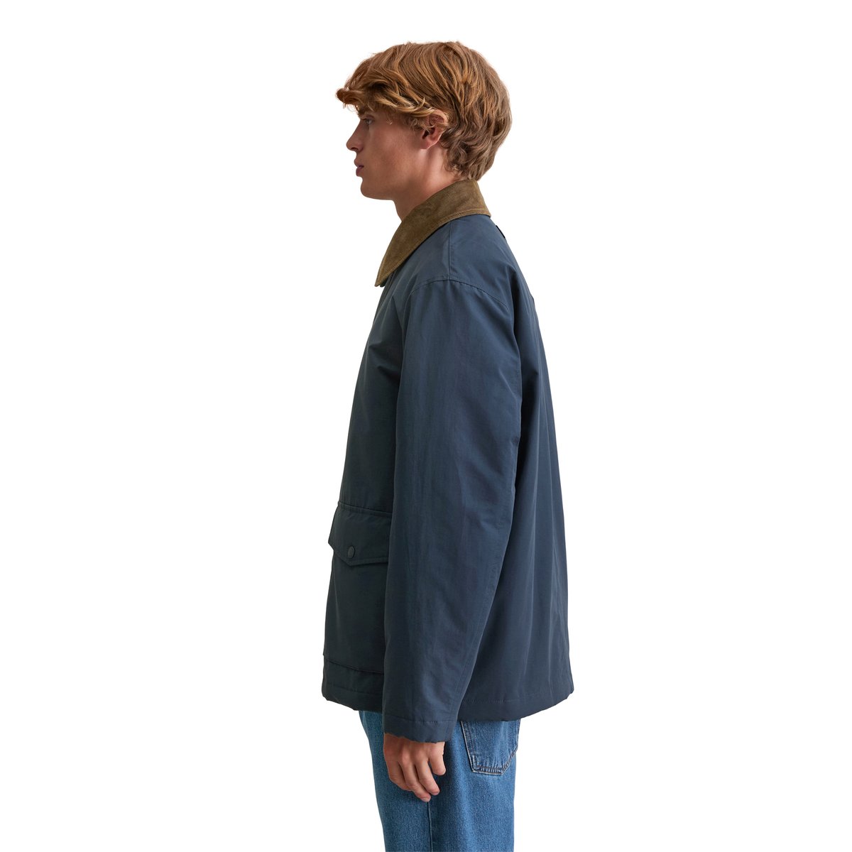 Barnjacket regular imperméable et légèrement matelassé bleu foncé, MARC O’POLO DENIM