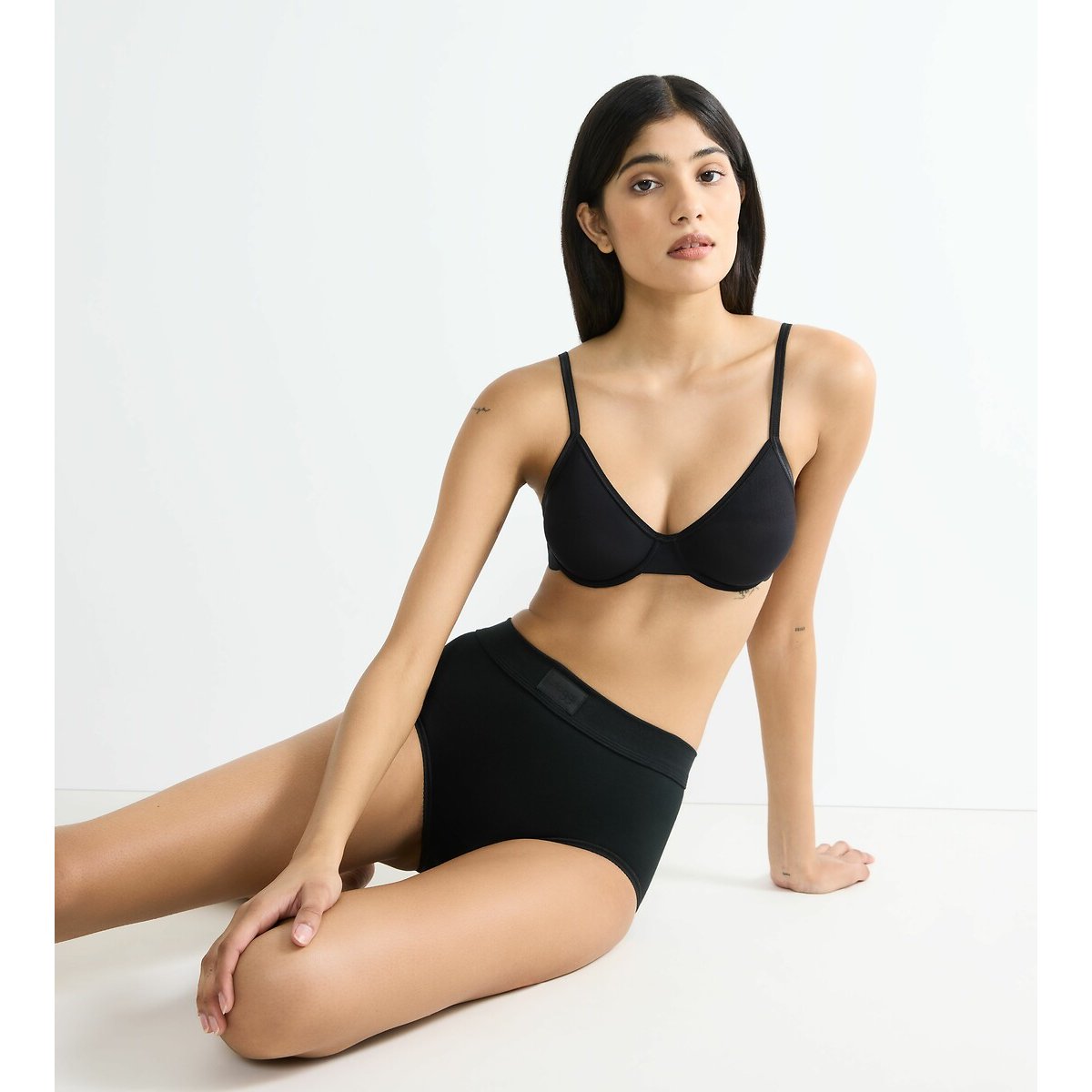 Maxi slip Double Comfort nero , SLOGGI