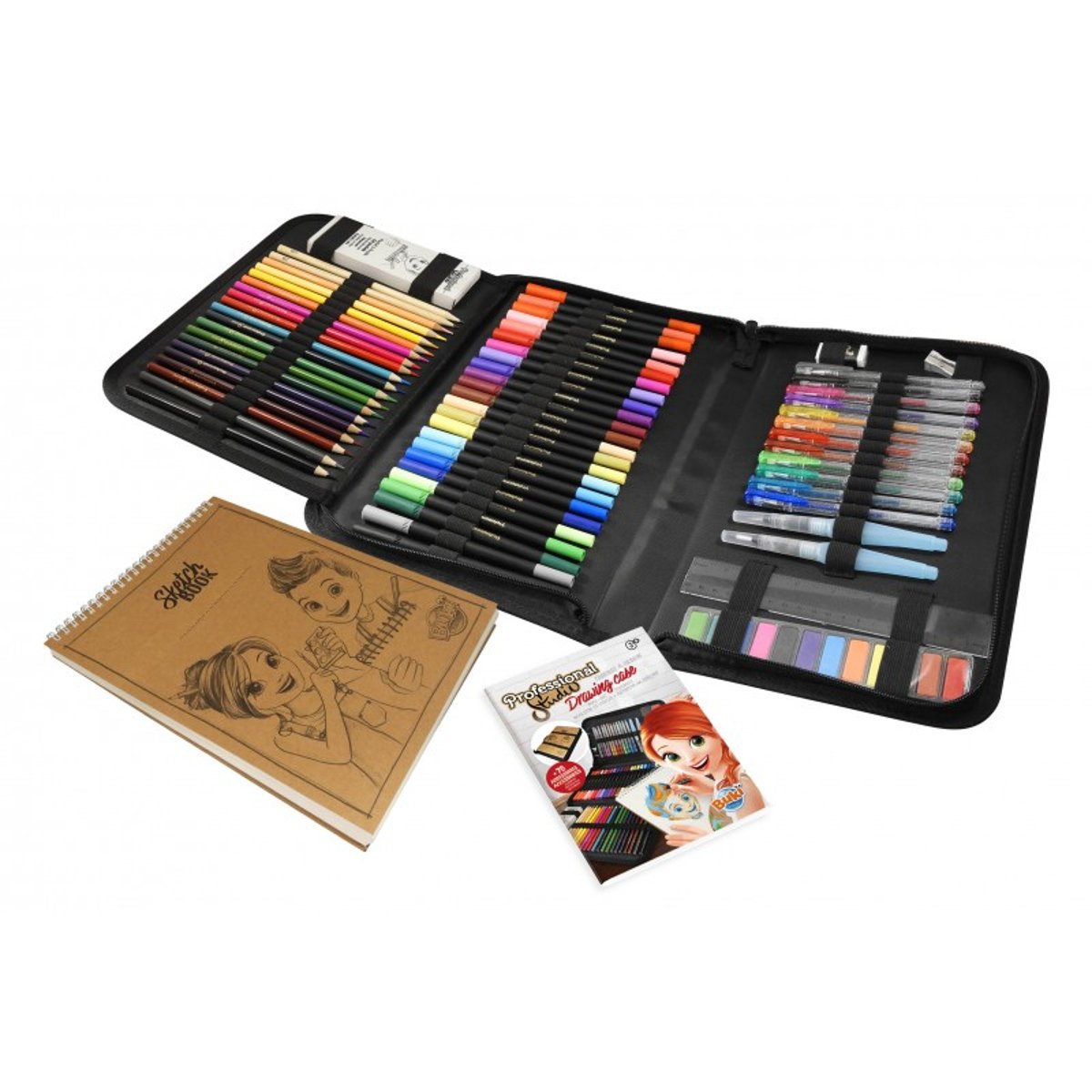 Professional Studio Trousse à dessin noir, BUKI FRANCE