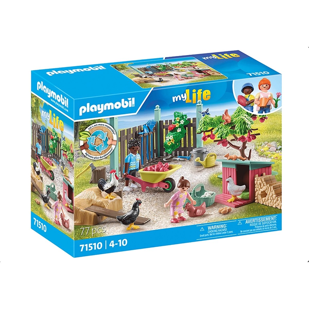 Poulailler et jardin multicolore, PLAYMOBIL