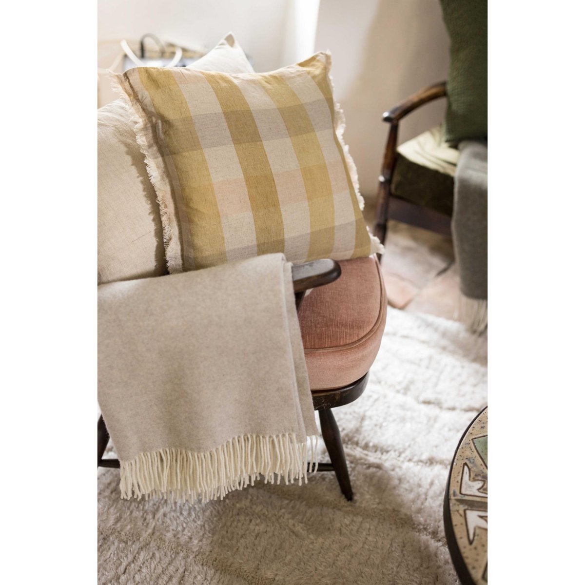 Coussin imprimé Kate bronze, VIVARAISE