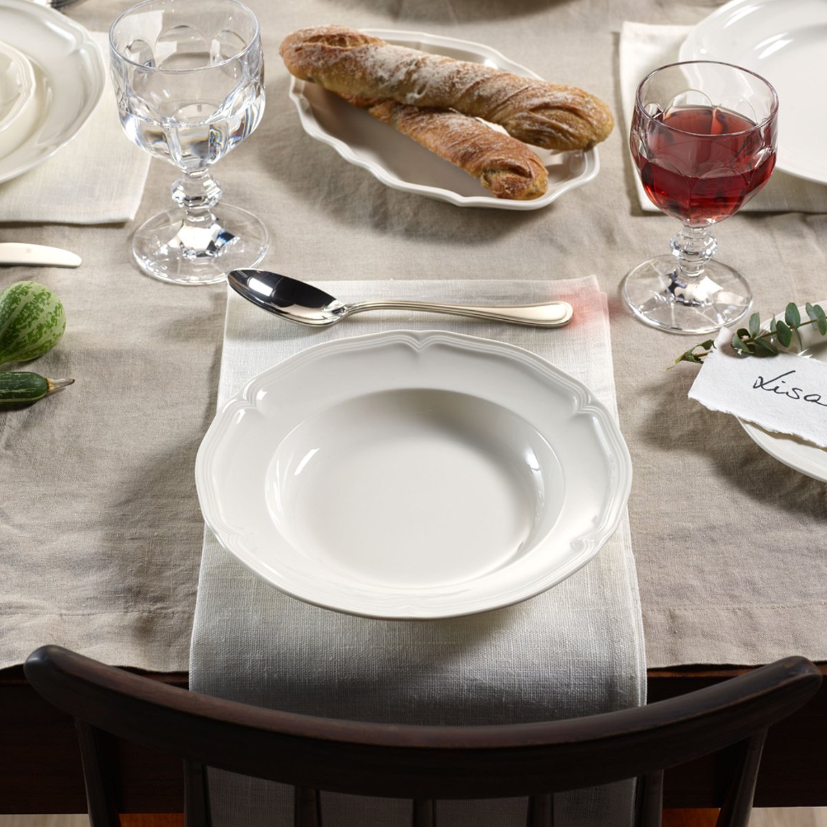 Assiette Creuse MANOIR blanc, VILLEROY & BOCH