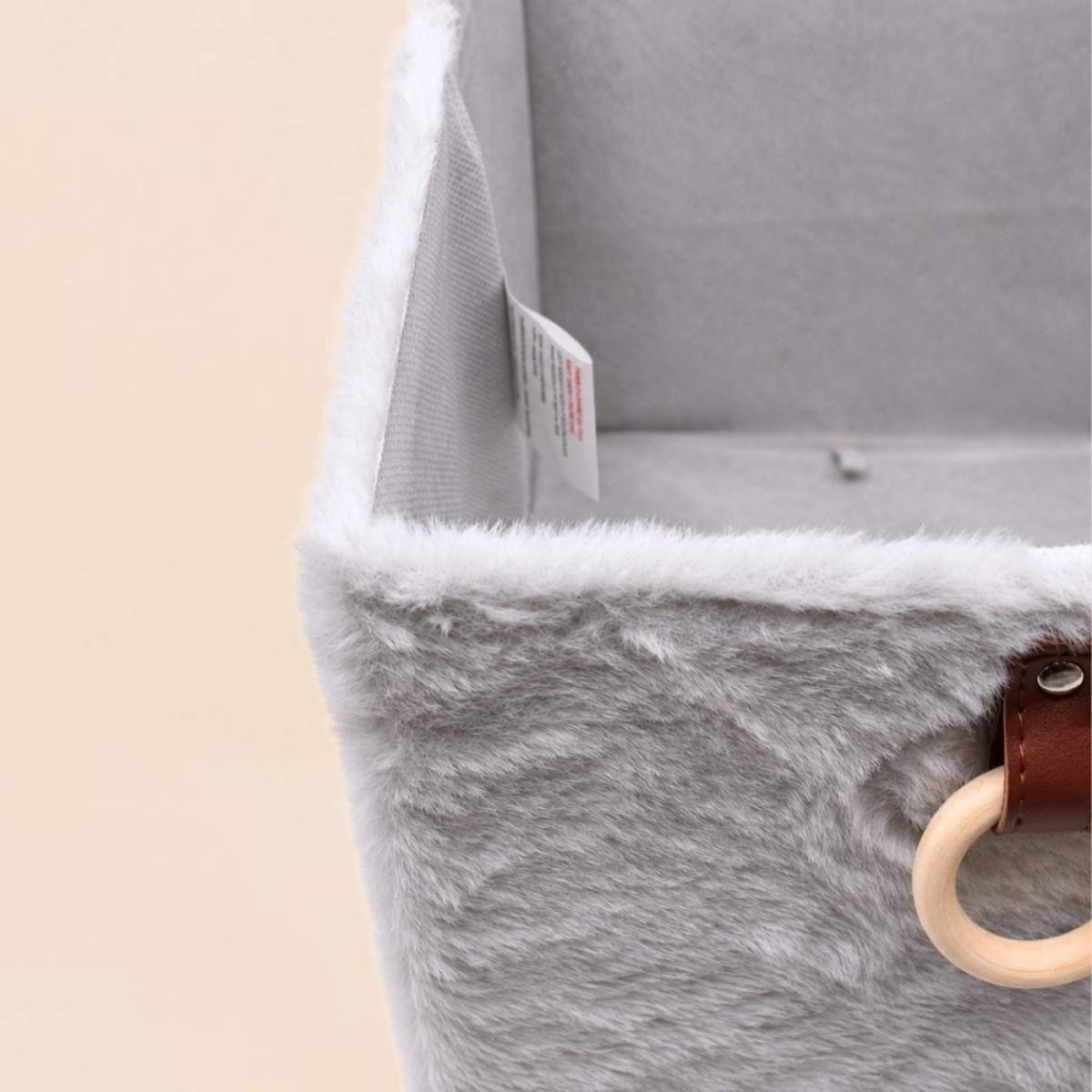 Cube de rangement duvet 31x31x31cm blanc, ORNAMI