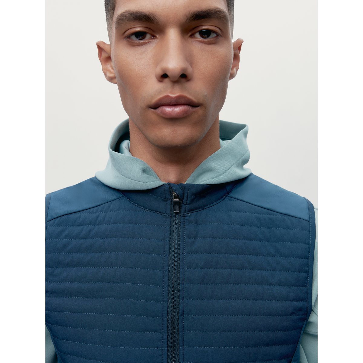 Veste de sport zippée Performance Athleisure COLLINS bleu océan, BORN