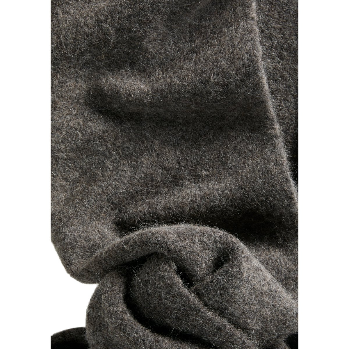 écharpe à capuche en un mélange douillet de laine et d'alpaga marron foncé, MARC O'POLO