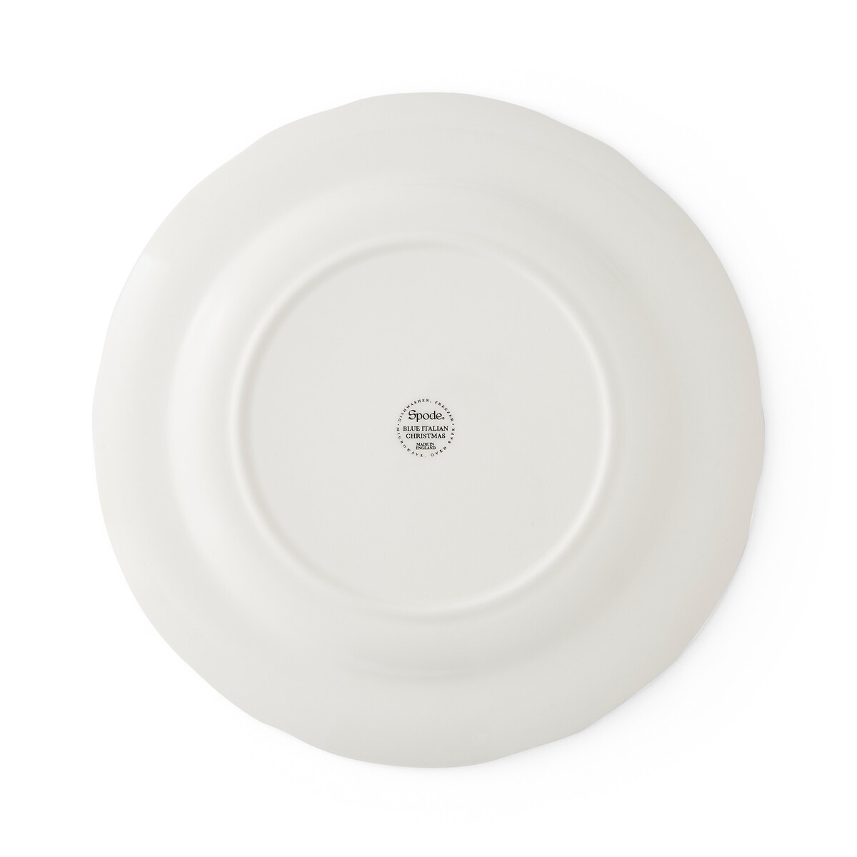 Set of 4 Blue Christmas Tree Dinner Plates blue, SPODE