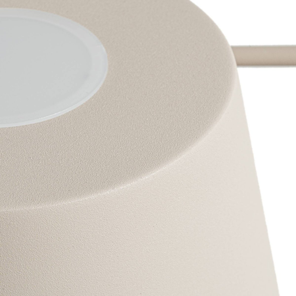 Applique en métal moderne, Silka beige, LUCANDE