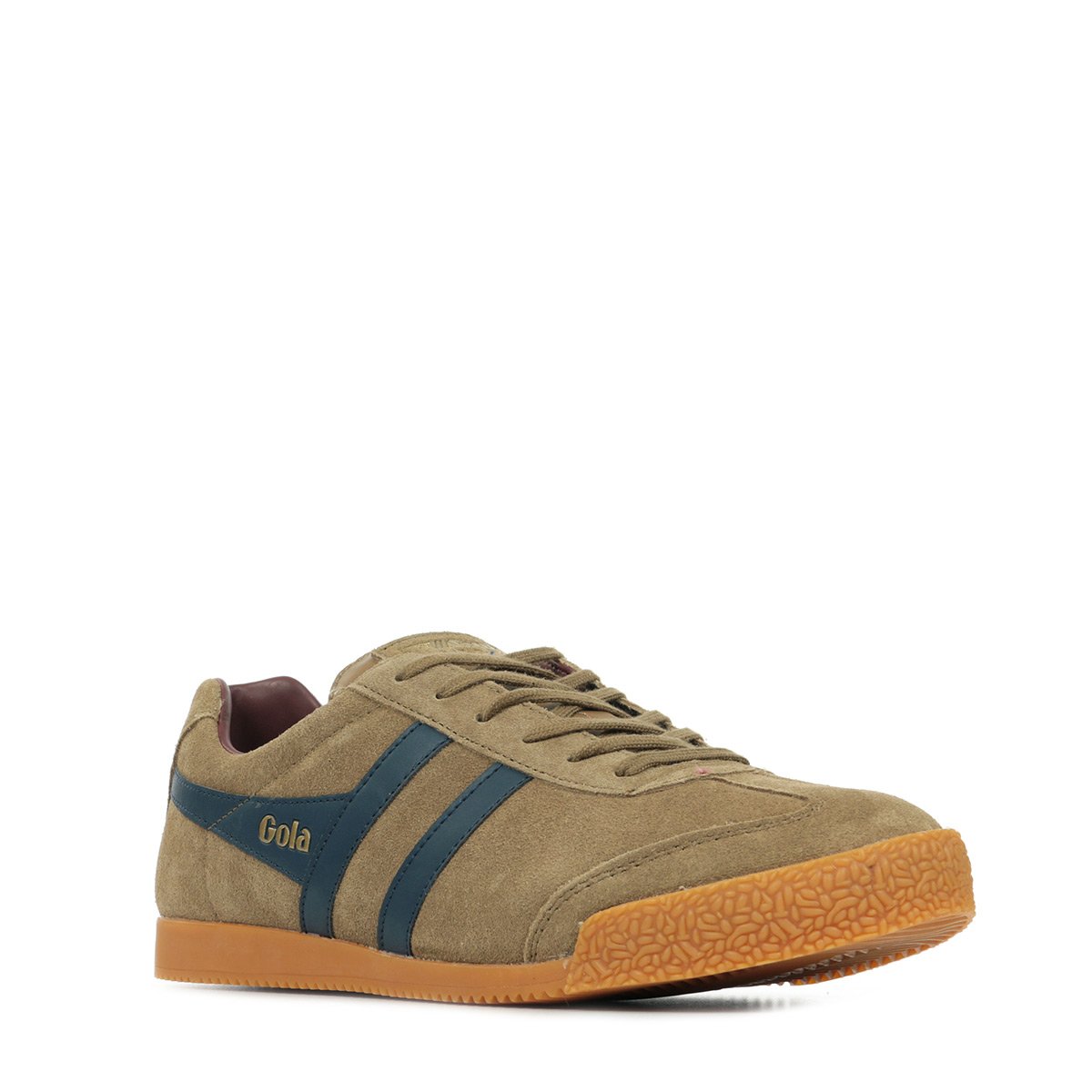 Basket Harrier Suede tobacco navy burgundy, GOLA