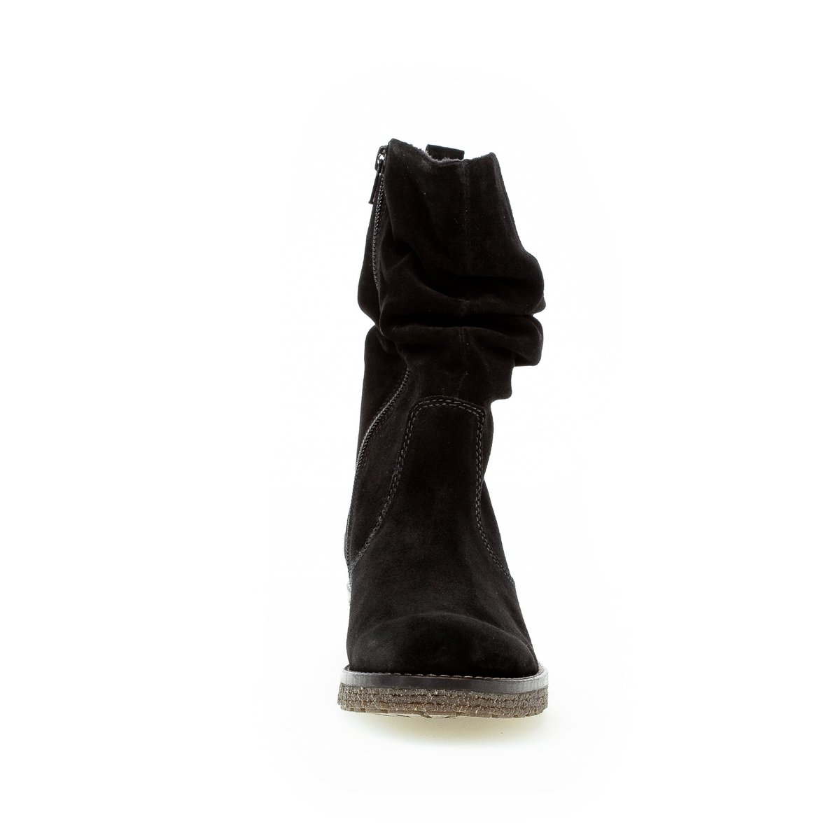 Bottines en suède noir velours, GABOR