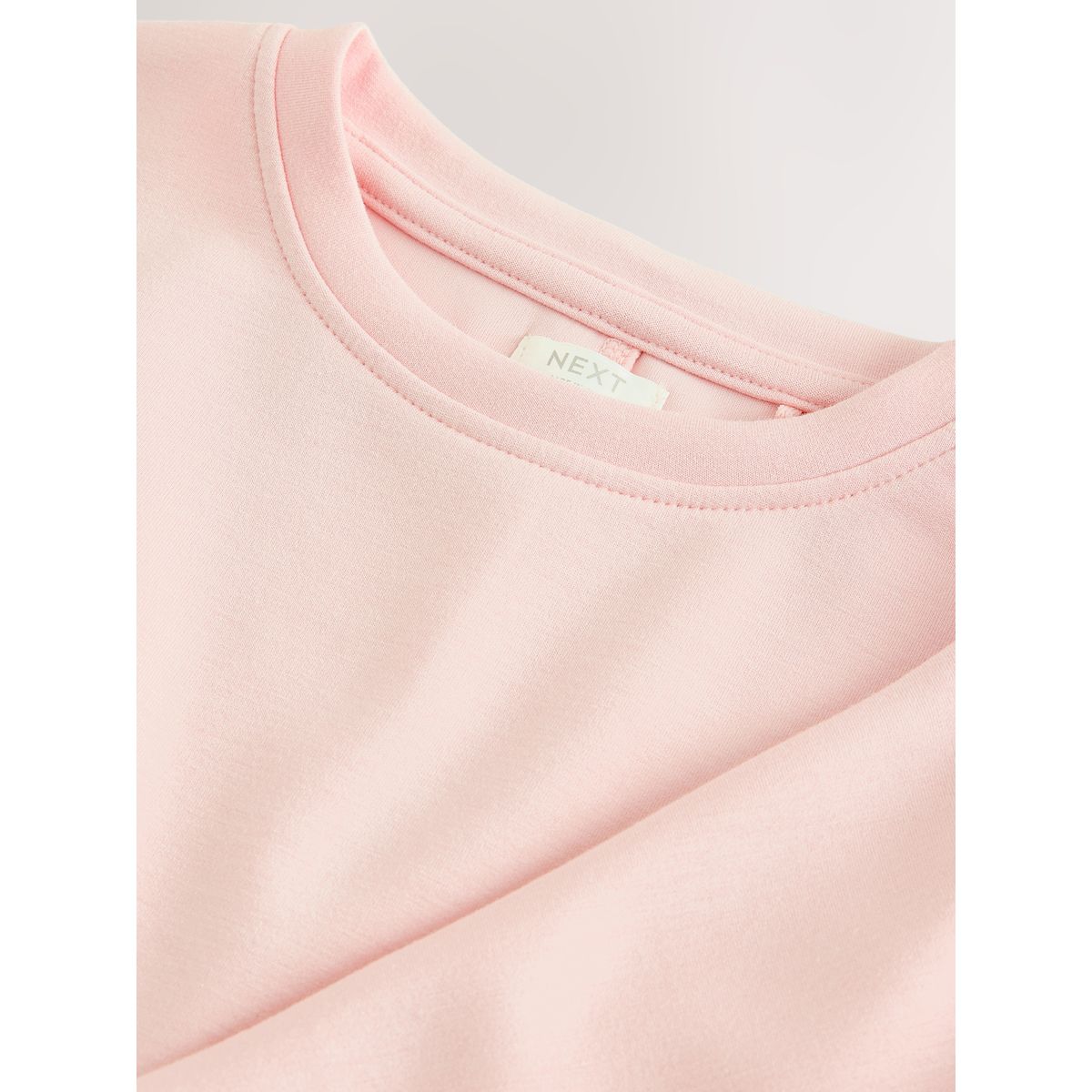 T-shirt ultra-doux à taille ajustée rose, NEXT
