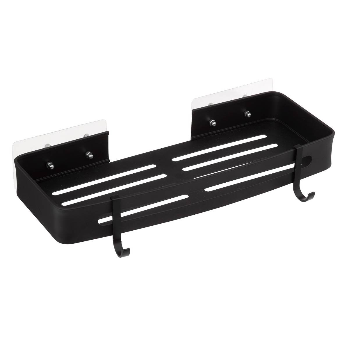 Étagère de douche rectangle BLACKALU noir, 5FIVE SIMPLY SMART