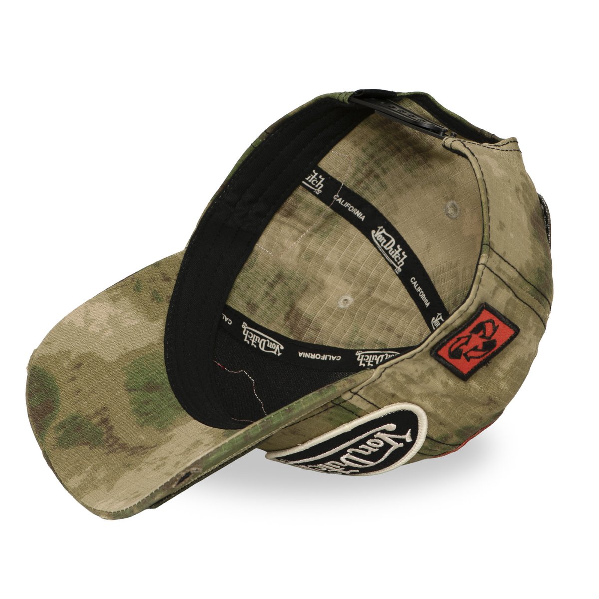 Casquette baseball KAMO vert/kaki/beige/noir, VON DUTCH
