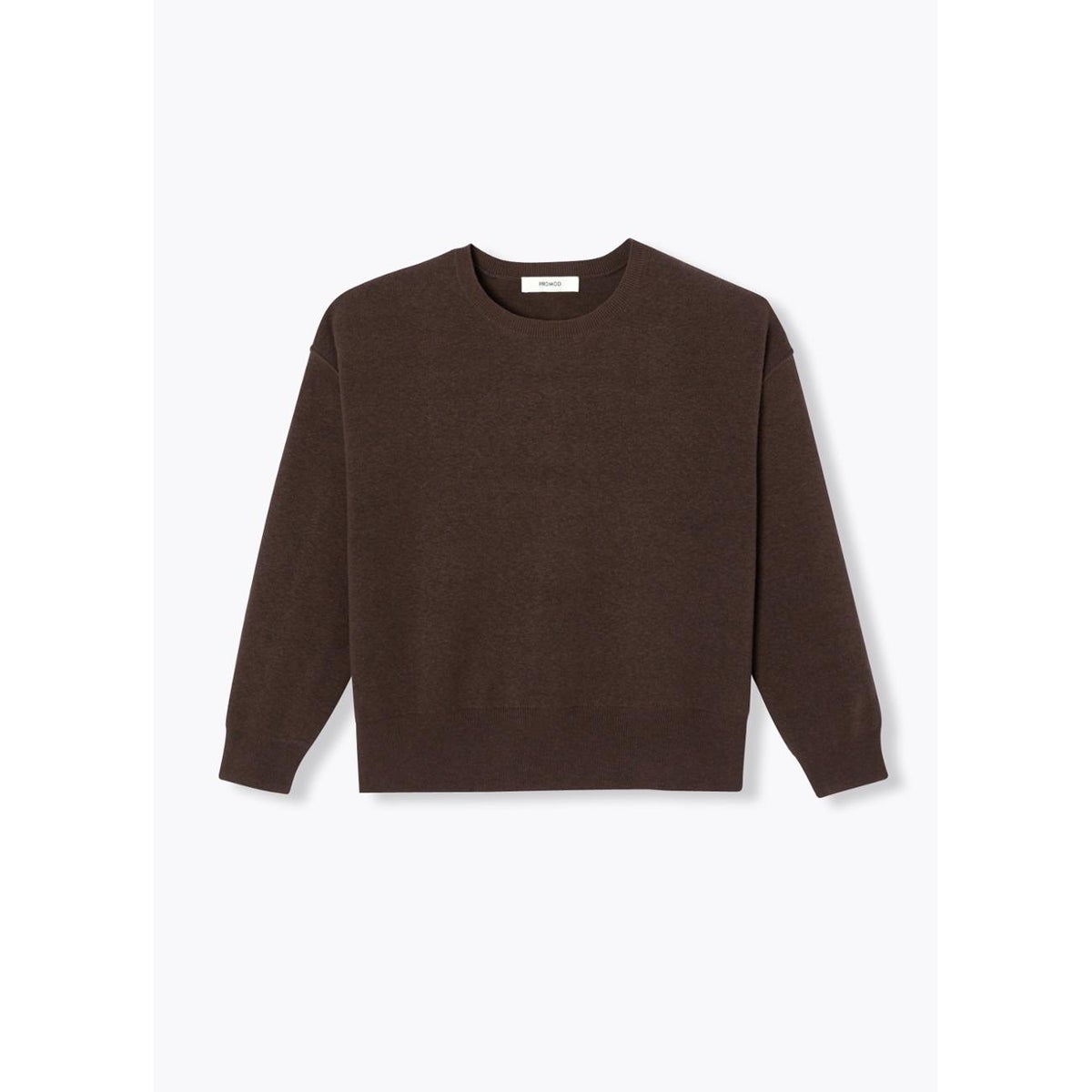Pull en maille compacte marron, PROMOD