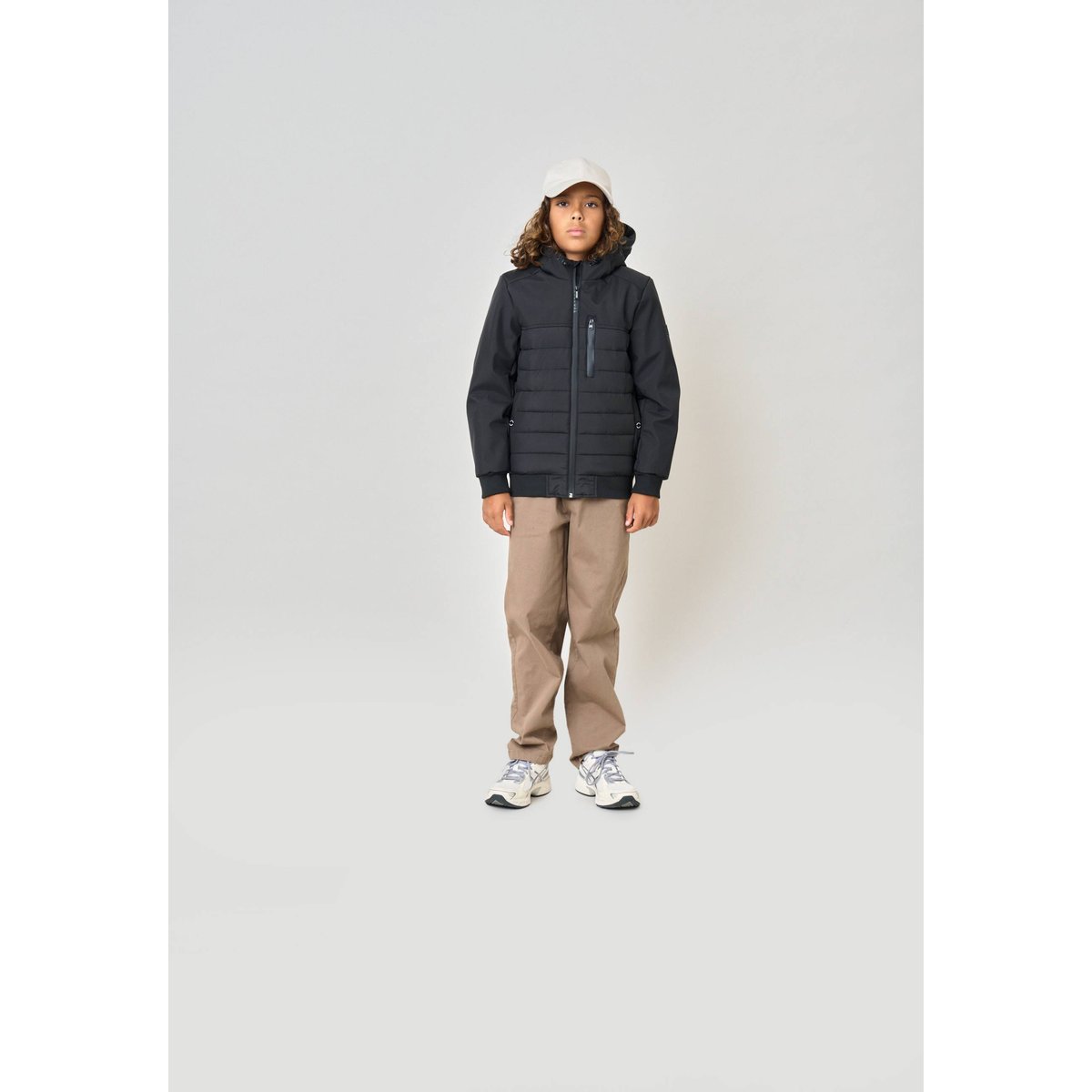 Blouson noir régular garçon MEMENTO black, DEELUXE