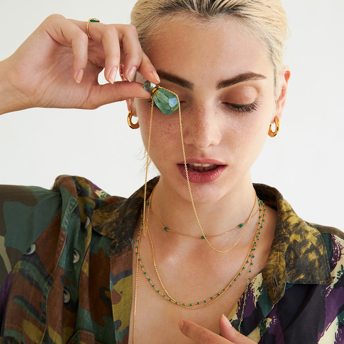 Collier venus amazonite bleu, CAROLINE NAJMAN