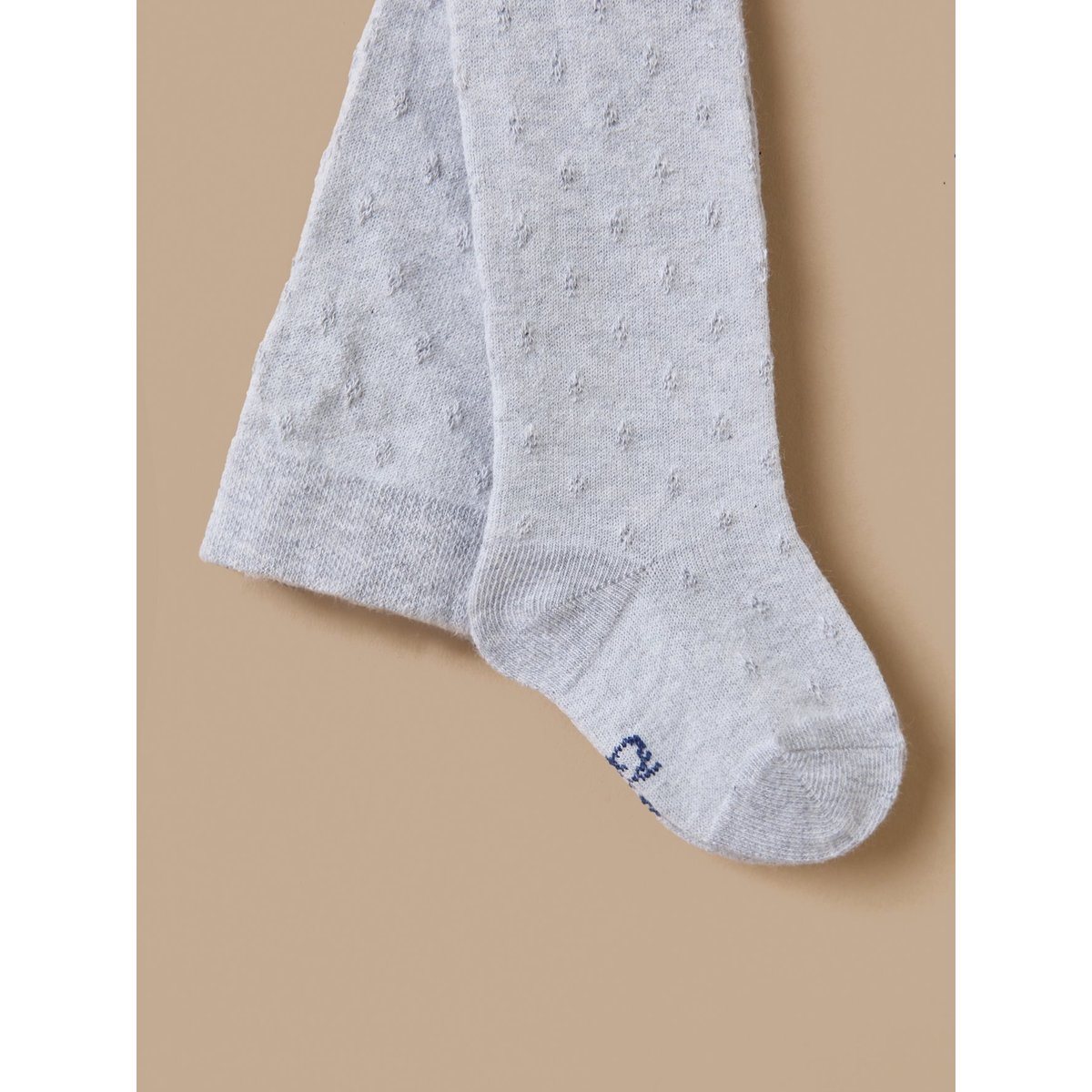 Collants pointelle gris chine, CYRILLUS