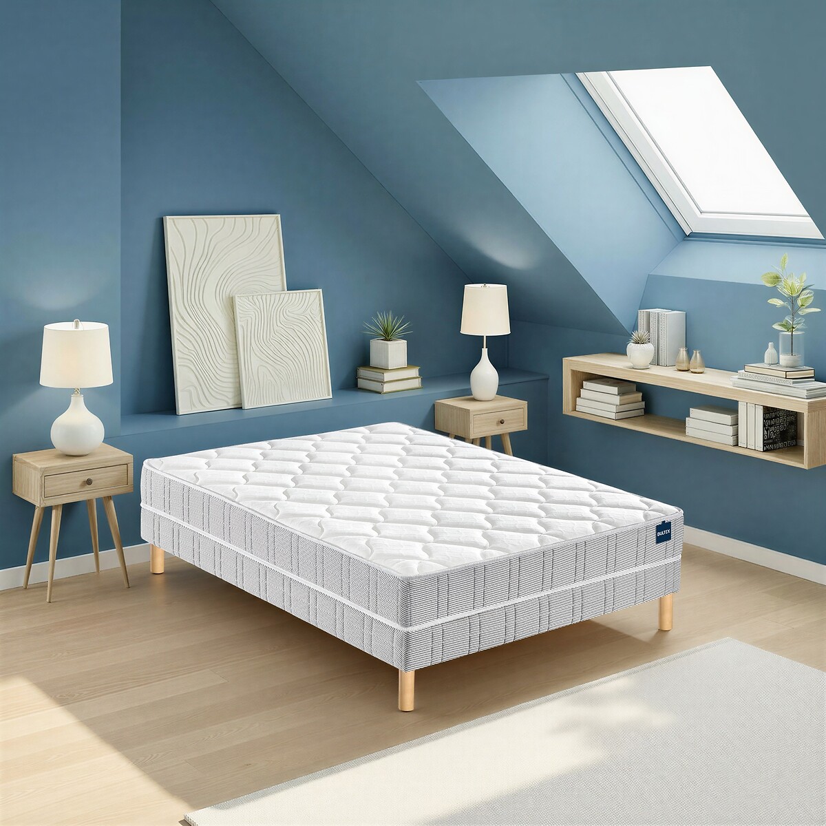 Matelas mousse Bultex nano confort ferme blanc, BULTEX
