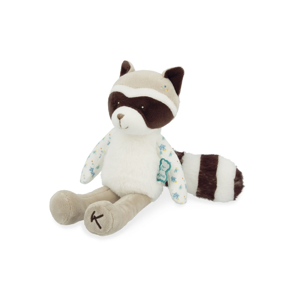 Peluche pantin Raton laveur Gaston noir, KALOO